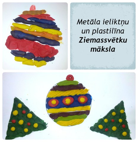 Metāla ieliktņu - plastilīnu māksla+